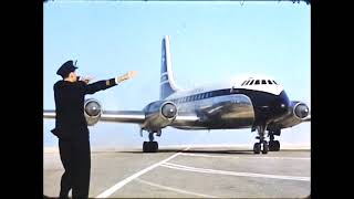 Film to Digital Transfer / Got Memories Sample / BOAC Bristol Britannia G-ANBN Qatar Airport 1960