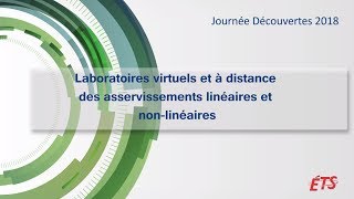 Laboratoires virtuels et à distance des asservissements linéaires et non-linéaires