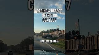 Defect Detector Activated by CSX L837, Harlem, Georgia #train #csx