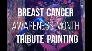 Beautiful Breast Cancer Tribute Speed Painting by David Garibaldi! Proceeds Donated to Melana Cares!