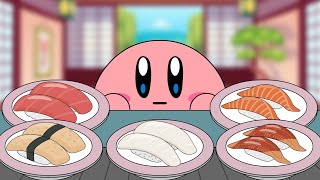 KIRBY ANIMATION - SUSHI MUKBANG SHOW !? EATING SHOW ANIMATION