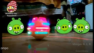 Angry birds trompo de luces y colores