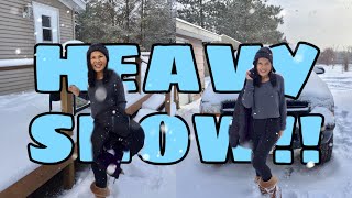 FILIPINA WIFE FIRST SNOW STORM EXPERIENCE IN WISCONSIN (USA)