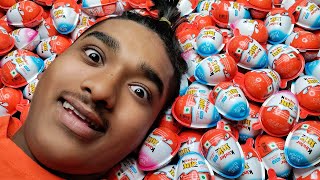 Yummy Kinder Surprise Egg Toys Opening - A Lot Of Kinder Joy Chocolate ASMR Part-100