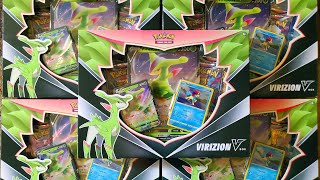 Pokemon TCG Trading Card Game Virizion V Box x5 opening