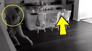 Babysitter Hears Noise Upstairs So Dad Checks Hidden Camera And Captures A Nightmare In His Kitchen