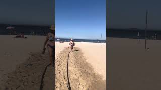 Beach walk in Rio, Brazil