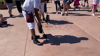 Mickey Mouse and Minnie Mouse Epcot Sidewalk Water Art Walt Disney World