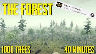 The Forest - Don't save the forest trophy! (Multiplayer/Creative)