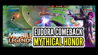 EUDORA GAMEPLAY COMEBACK || MLBB