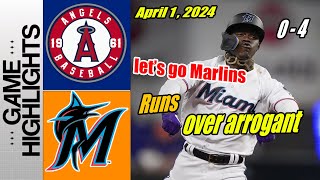 Marlins vs Angels [Highlights] Chisholm Jr. over arrogant Luis Arraez scores | 4 scores Marlins