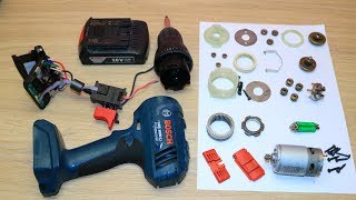 Bosch GSR Lithium-Ion Cordless Drill Driver Opening/ Repair and Look Inside