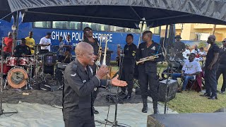 Ghana Police in tears as they mourn their Officer Simon (driver)  knock by by a strange car