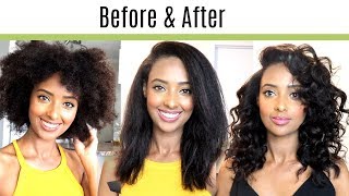 How I flat iron my natural hair to get it straight after 2 years!