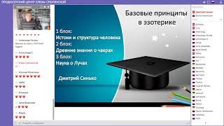 Базовые принципы в эзотерике, без которых наступает беда  Дмитрий Синько