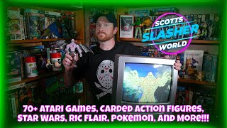 Scott's Slasher World -  70+ Atari Games, Carded Action Figures, Star Wars, Ric Flair, and more!