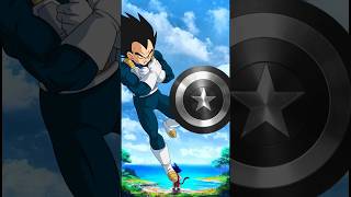 Dragon ball characters in Captain America mode