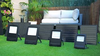 Focos Solares All-Black con Sensor Movimiento ELEDCO ☀ 50W, 100W, 150W, 200W | eledco.es