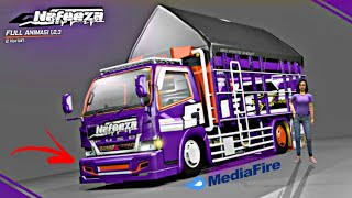 MOD BUSSID TERBARU CANTER SPESIAL NAFEEZA FULL ANIMASI FREE DOWNLOAD