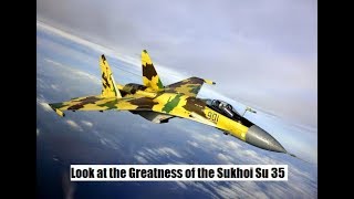 Action from Sukhoi Su 35 aircraft