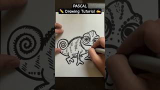 Everyone Can Draw! - PASCAL ✍️ Drawing Tutorial 😀✏️ #pascal #tangled #disney #rapunzel