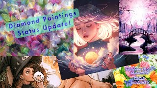 Ep 146: Diamond Paintings Status Update! #craft #dac #dreamersdesign #status #wip  #diamondpainting