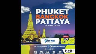 Thailand: Phuket, Pattaya, and Bangkok 6 Nights/7 Days Adventure #travel #tourpackages#short