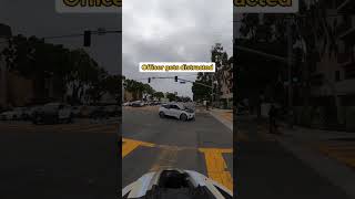 Cop get distracted makes illegal U-turn #bikelanes #traffic #ebike #bikela 1000w 48v yolin