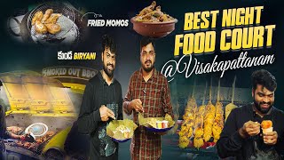 Vizag Night Street Food | Beach road Food | Spot the taste | Pot Biryani | Fried Momos | Goli Soda