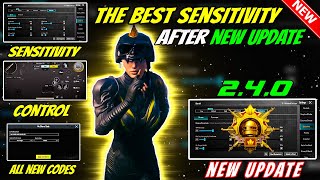 Aimbot !!😱 The Best Sensitivity Setting Code + New Best Control Code PUBG Mobile NEW UPDATE 2.4🔥!!