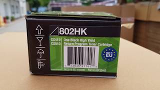 Lexmark Toner Cartridge 802HK / 80C2HK0 Black