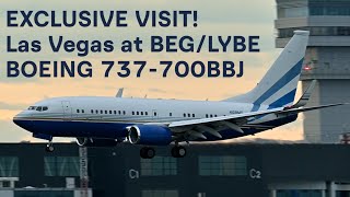 SPECIAL FLIGHT!! Boeing 737 BBJ #bussiness #private #lasvegas #belgradeairport #exclusive #luxury