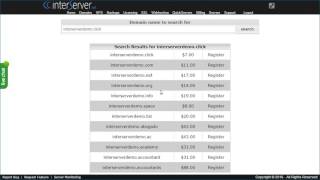 InterServer Purchase Domain Name