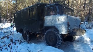 Шишига в деле! GAZ-66, UAZ Patriot, Carib, Jeep, Surf, Jimny, Terrano, Delica. Зимний OffRoad