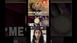 rashmika mandanna react's funny meme || #shorts #viral #rashmikamandanna