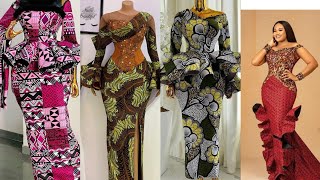 Matured ankara gown styles