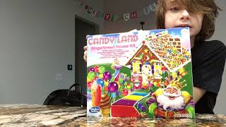 I won a Candy Land gingerbread house kit from school