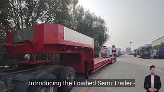 lowbed semi trailer