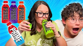 MAKING MY MOM TRY PRIME FOR THE FIRST TIME | IS PRIME DRINK HYDRATION JUST HYPE?