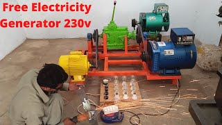 Free Energy Generator 3Hp Motor With 15KW and 12KW Alternator Free Electricity Generator 230v