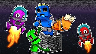 UNDERGROUND SKYBLOCK with ROBOT FRIENDS!