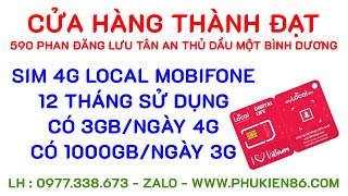 Bán Sim 4G Local MobiFone 1 Năm Không Giới Hạn Dung Lượng 0977.338.673 - ZALO