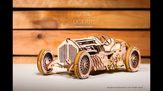 Ugears U-9 Grand Prix Car | Part-6 Assembly of Steering Linkage, Radiator, Side Panels | STEM Box