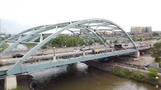 Drone flight at Confluence Park Denver CO