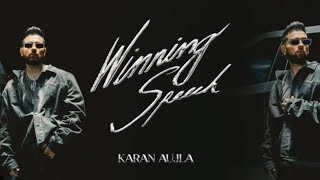 Winning Speech (Lyrics Video) Karan Aujla | Mxrci | Latest Punjabi Songs