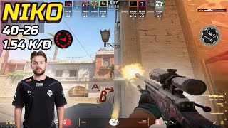 [4K] *Niko Massive 40 Kills* (40-26) | Faceit Highlights | July 7, 2024