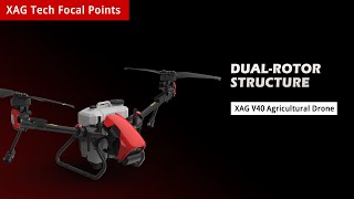 XAG V40 Agricultural Drone | Revolutionary Dual-rotor for Energy Saving