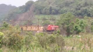 locomotiva RS-3 na manutenção de rede aérea em Rio Grande da Serra Sp