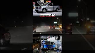 Twin Turbo 4th Gen F150 sends the rods to God against Dallas ESS Mustang #sstx