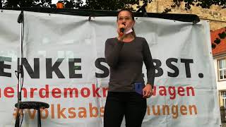 Montagsdemo Osnabrück, 13.9.2021: "Wir sind es leid, zuzusehen was in der Schule abgeht."